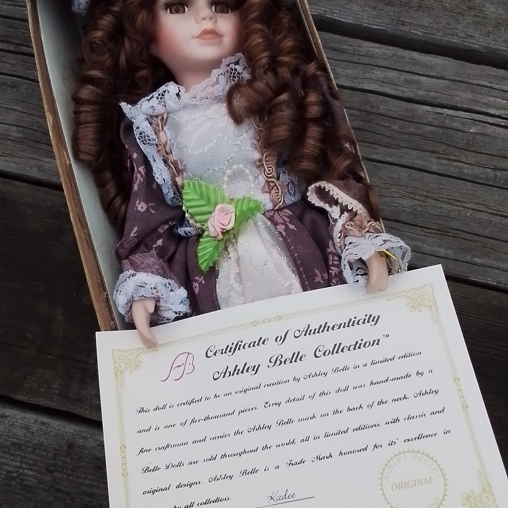 Ashley Belle, Victorian Porcelain Doll..vintage..